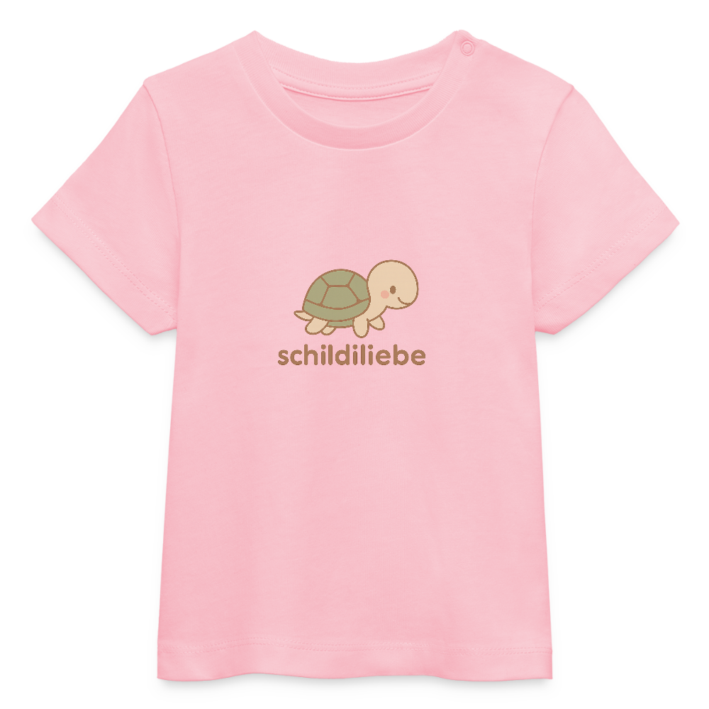 Baby Bio-T-Shirt "Schildkröte" - Hellrosa