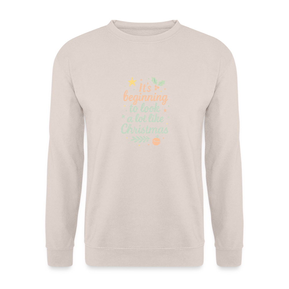 Unisex Pullover "It's beginning to look like Christmas" - Sand