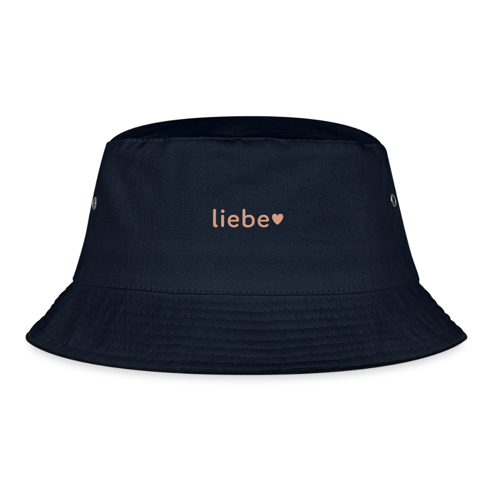 Fischerhut "liebe" - Navy