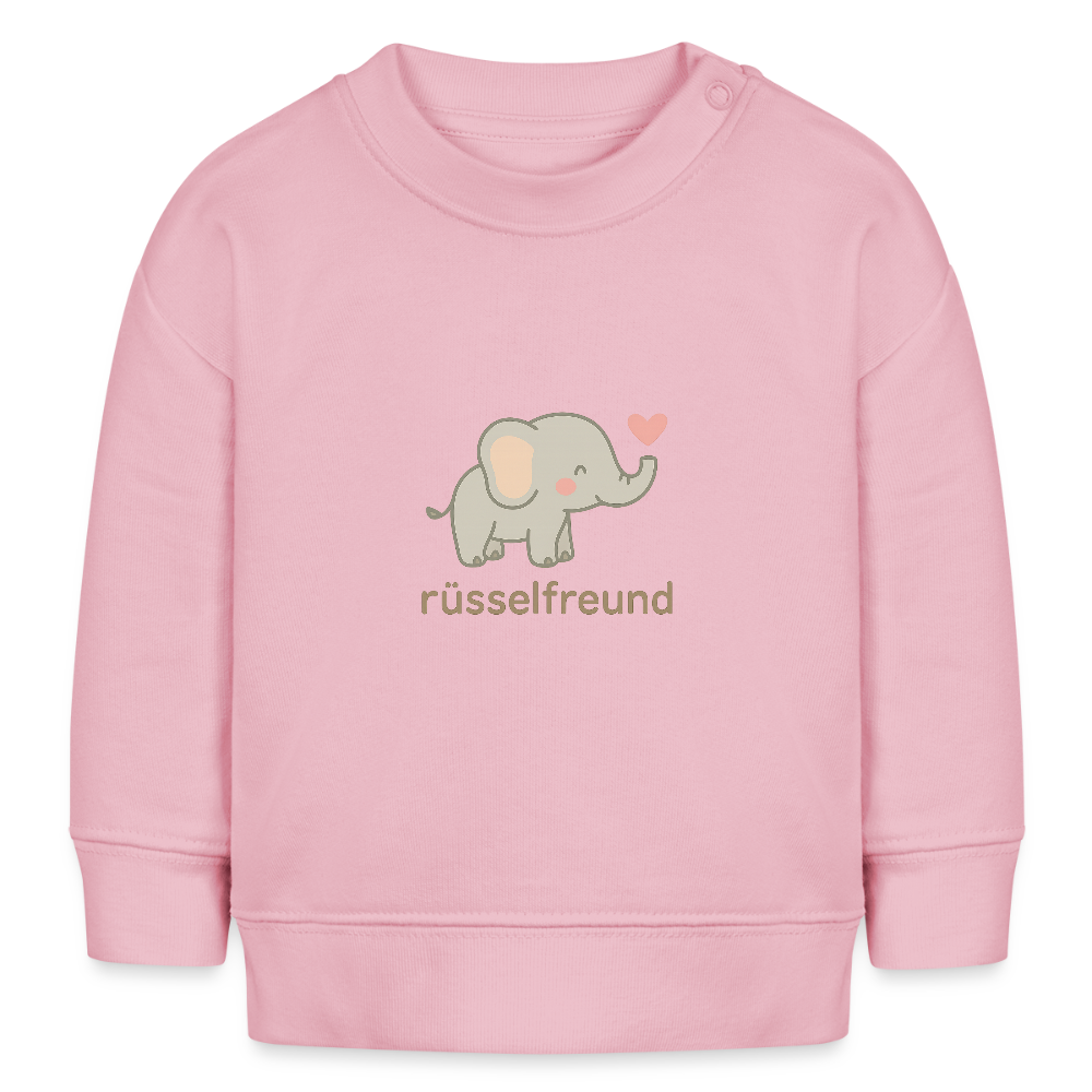 Bio-Sweatshirt "Elefant" - Hellrosa