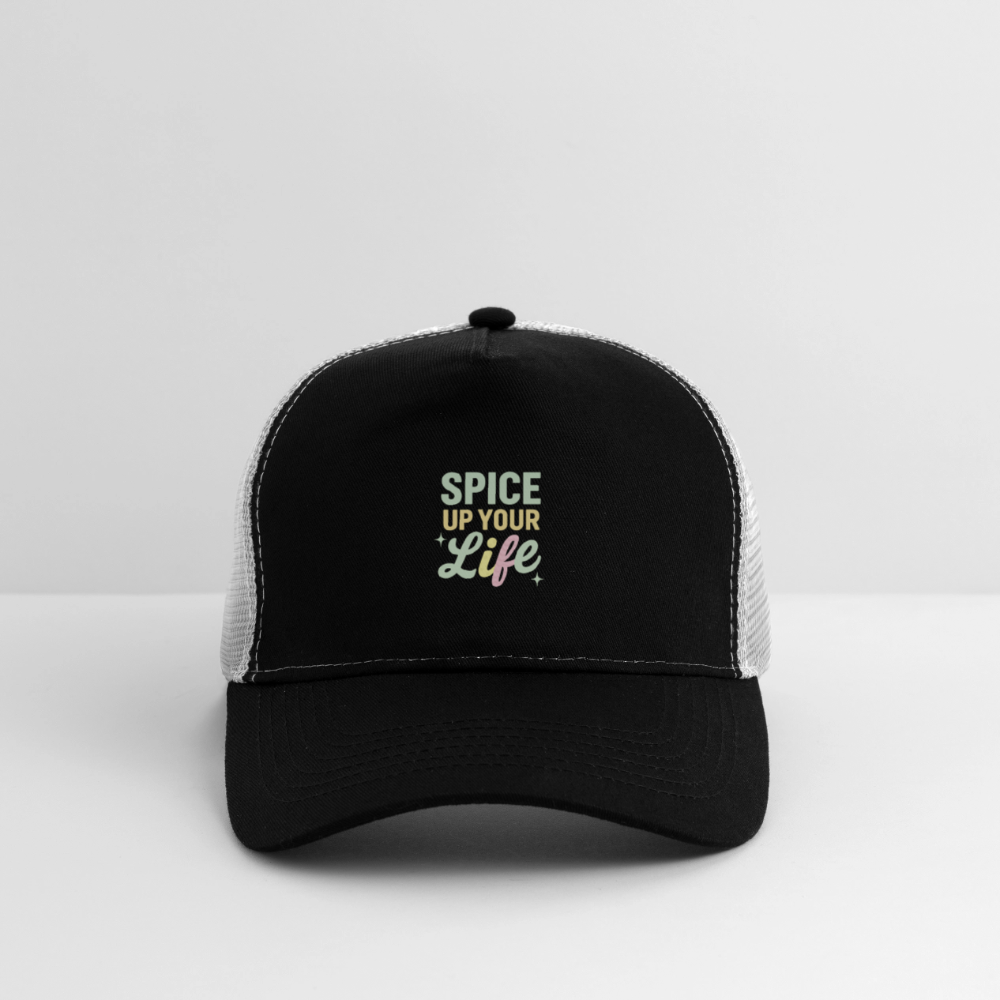 Cap "Spice up your life" - Schwarz/Steingrau