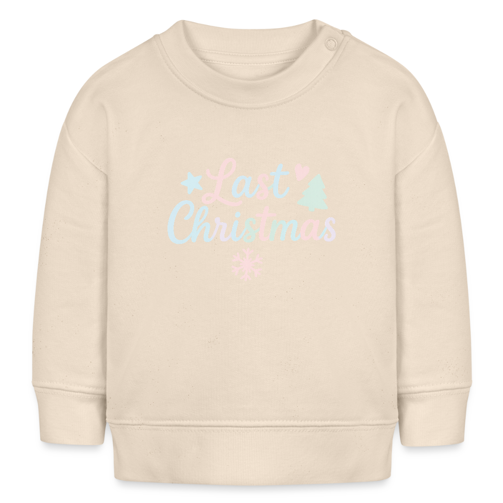 Bio-Sweatshirt "Last Christmas" - Weißgrau
