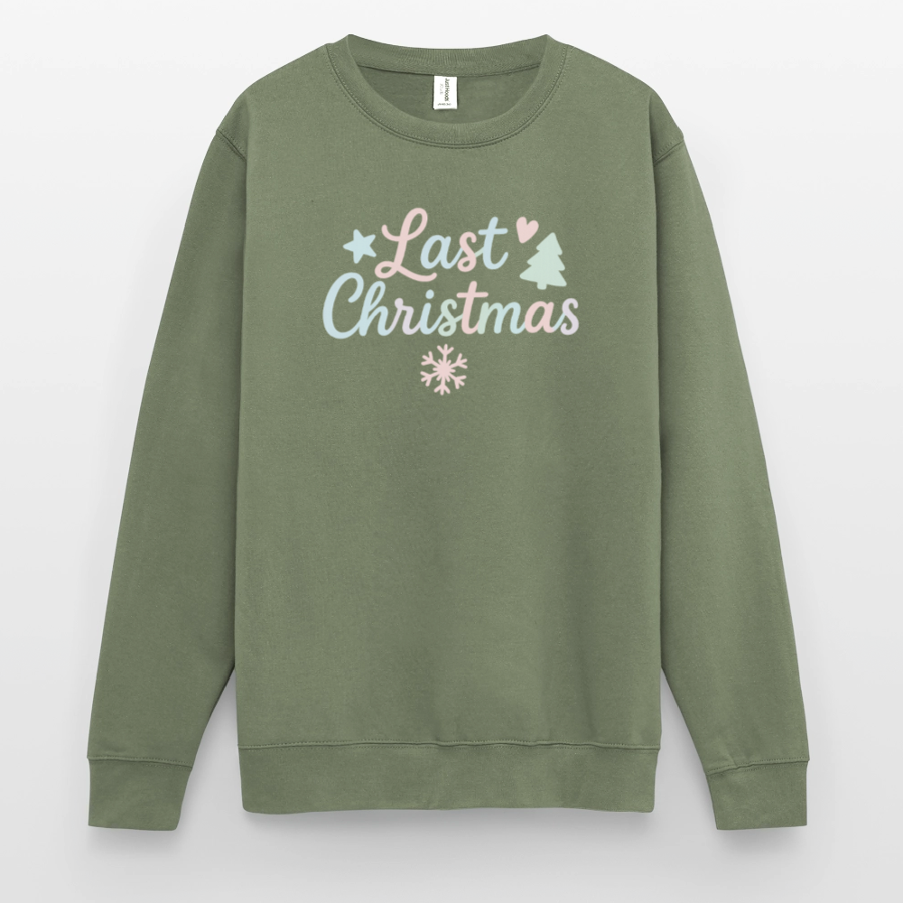 Unisex Pullover "Last Christmas" - Armeegrün