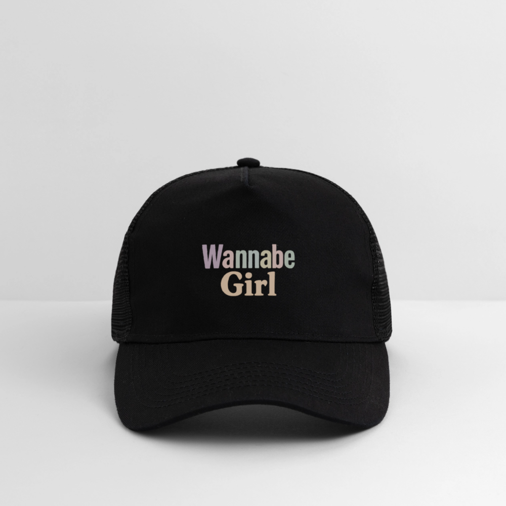 Cap "Wannabe Girl" - Schwarz/Schwarz