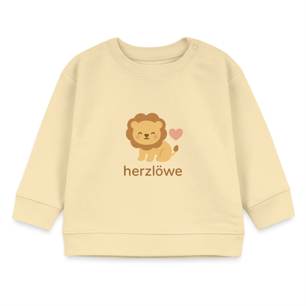 Bio-Sweatshirt "Löwe" - Creme