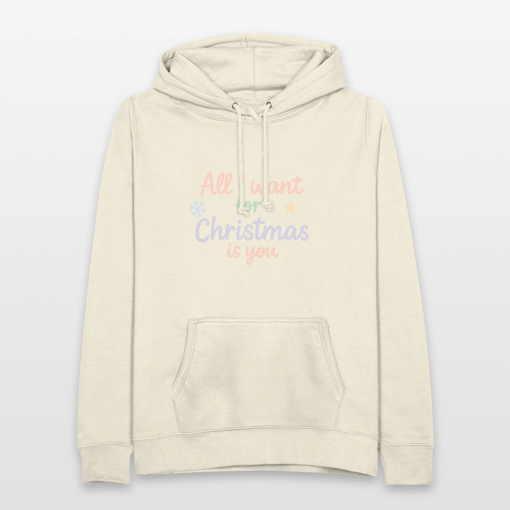Frauen Hoodie "All I want for Christmas" - Vanille-Milchshake