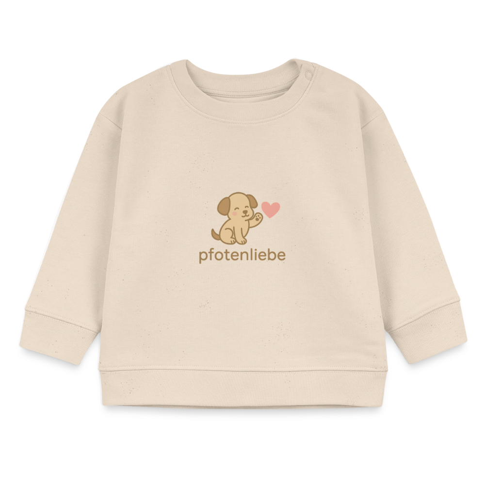 Bio-Sweatshirt "Hund" - Weißgrau