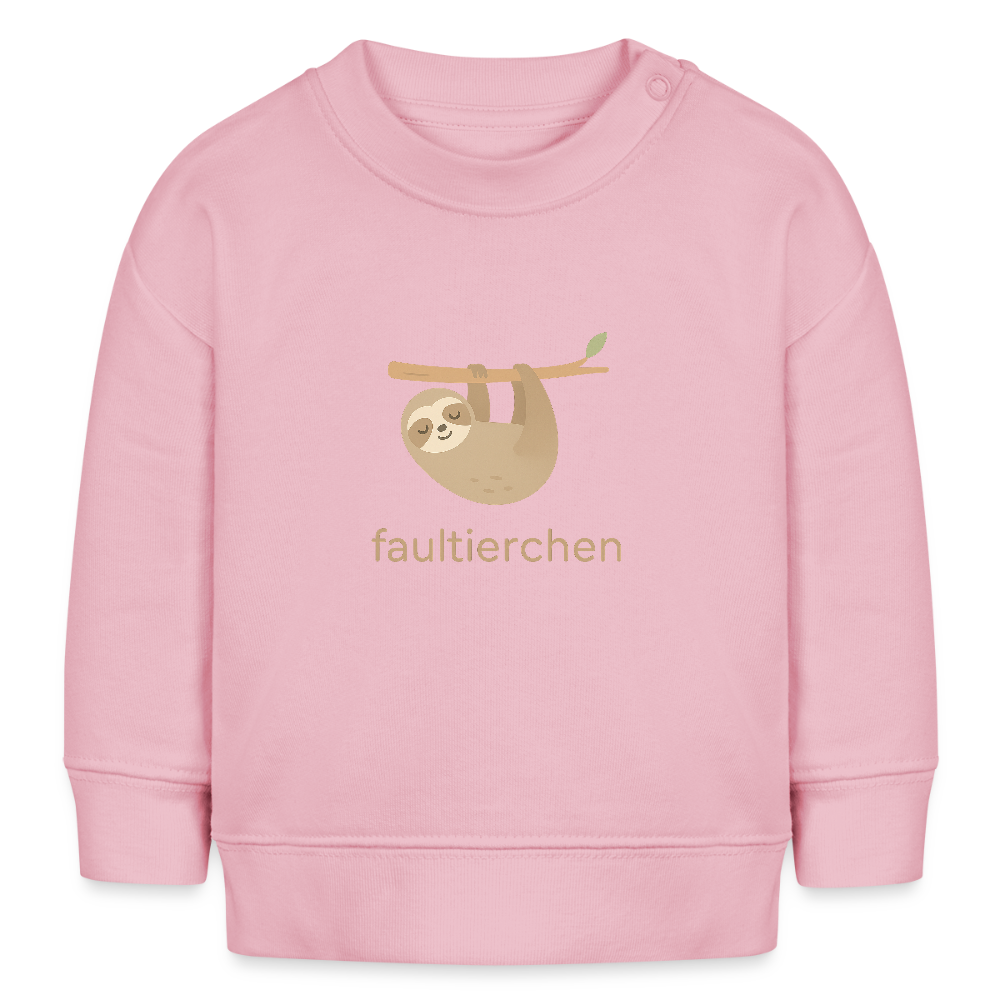 Bio-Sweatshirt "Faultier" - Hellrosa