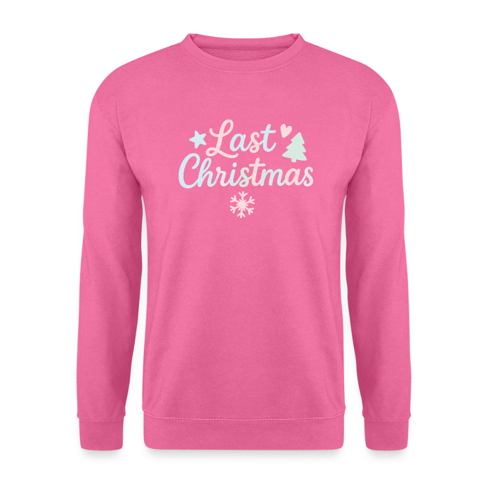 Unisex Pullover "Last Christmas" - Pink