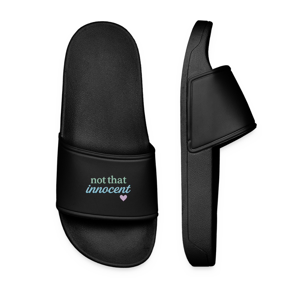 Frauen Badelatschen "not that innocent" - Schwarz