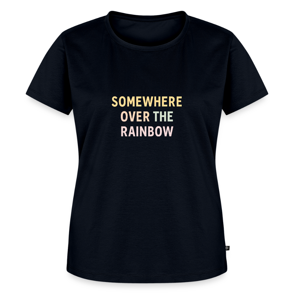 Frauen Premium T-Shirt "over the rainbow" - Navy