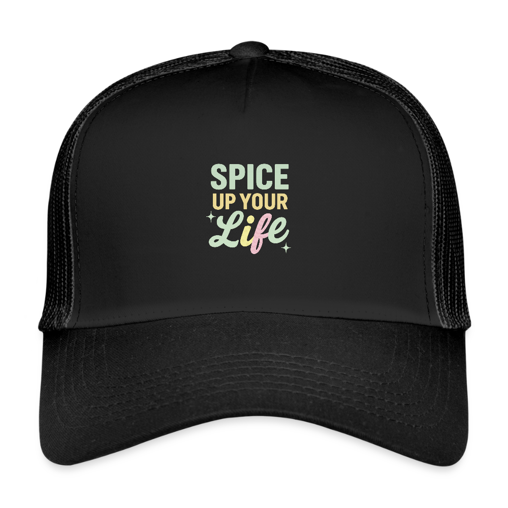 Cap "Spice up your life" - Schwarz/Schwarz