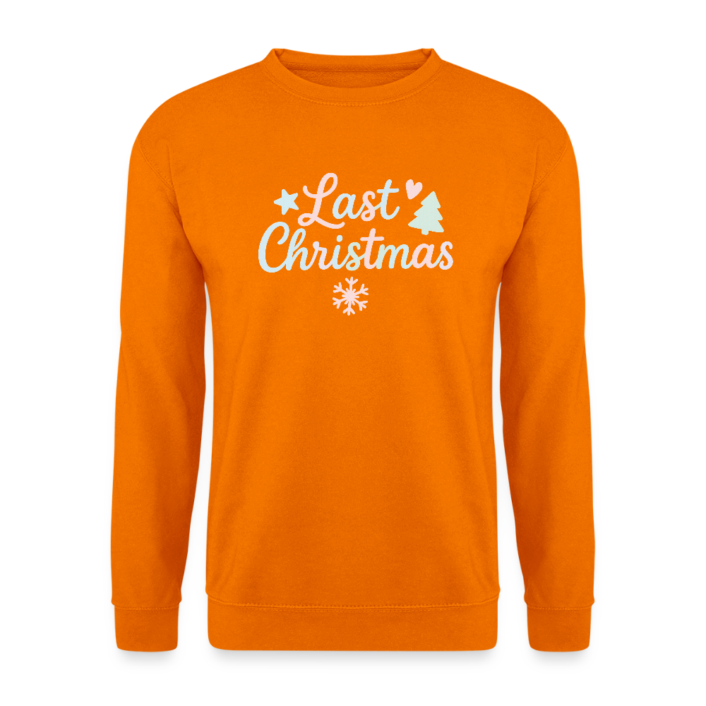 Unisex Pullover "Last Christmas" - Orange