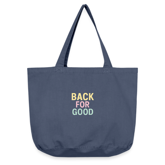 Vintage-Washed Shopper "back for good" - Vintage Denim