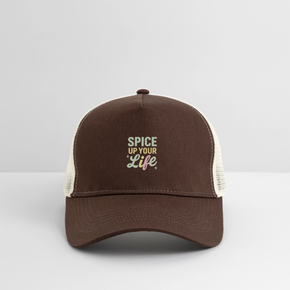 Cap "Spice up your life" - Braun/Beige
