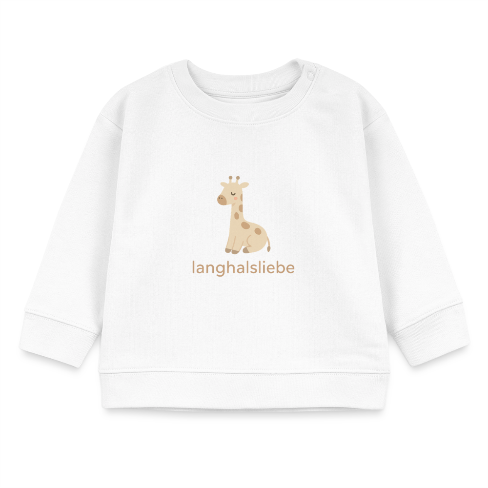 Bio-Sweatshirt "Giraffe" - Weiß