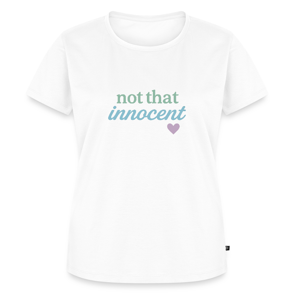 Frauen Premium T-Shirt "not that innocent" - Weiß