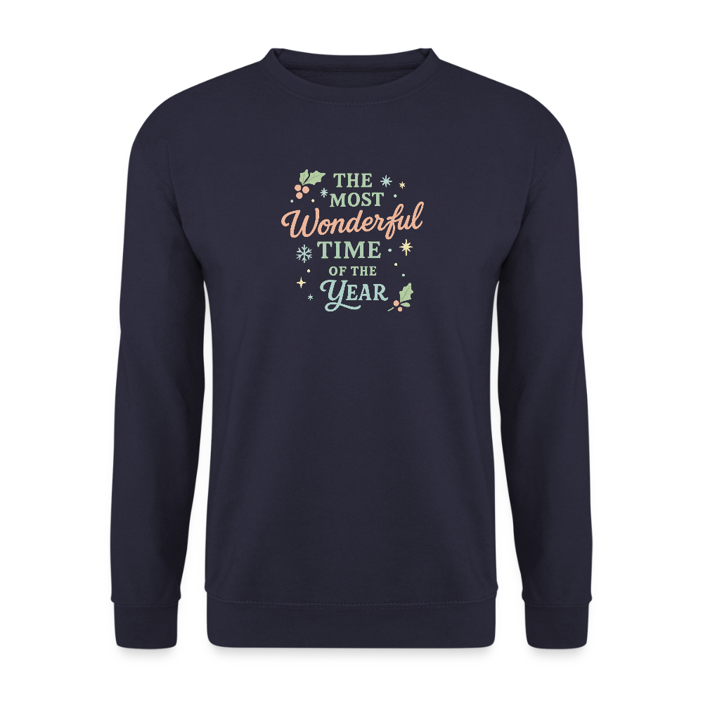 Unisex Pullover "The Most Wonderful Time" - Navy