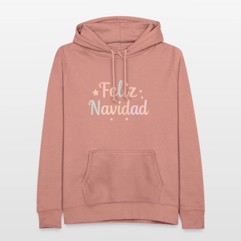 Frauen Hoodie "Feliz Navidad" - Altrosa