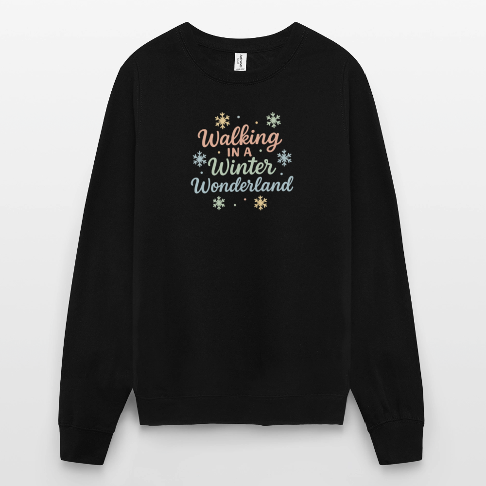 Unisex Pullover "Winter Wonderland" - Schwarz