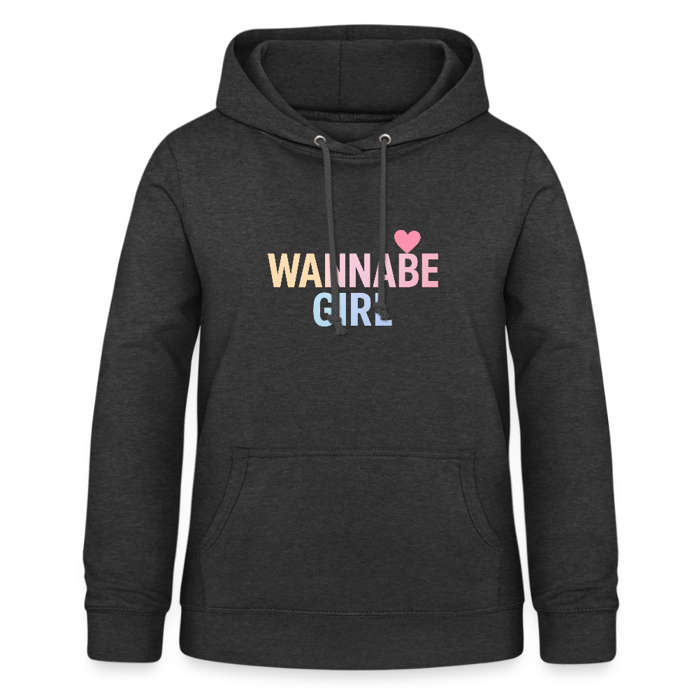 Frauen Hoodie "Wannabe Girl" - Anthrazit