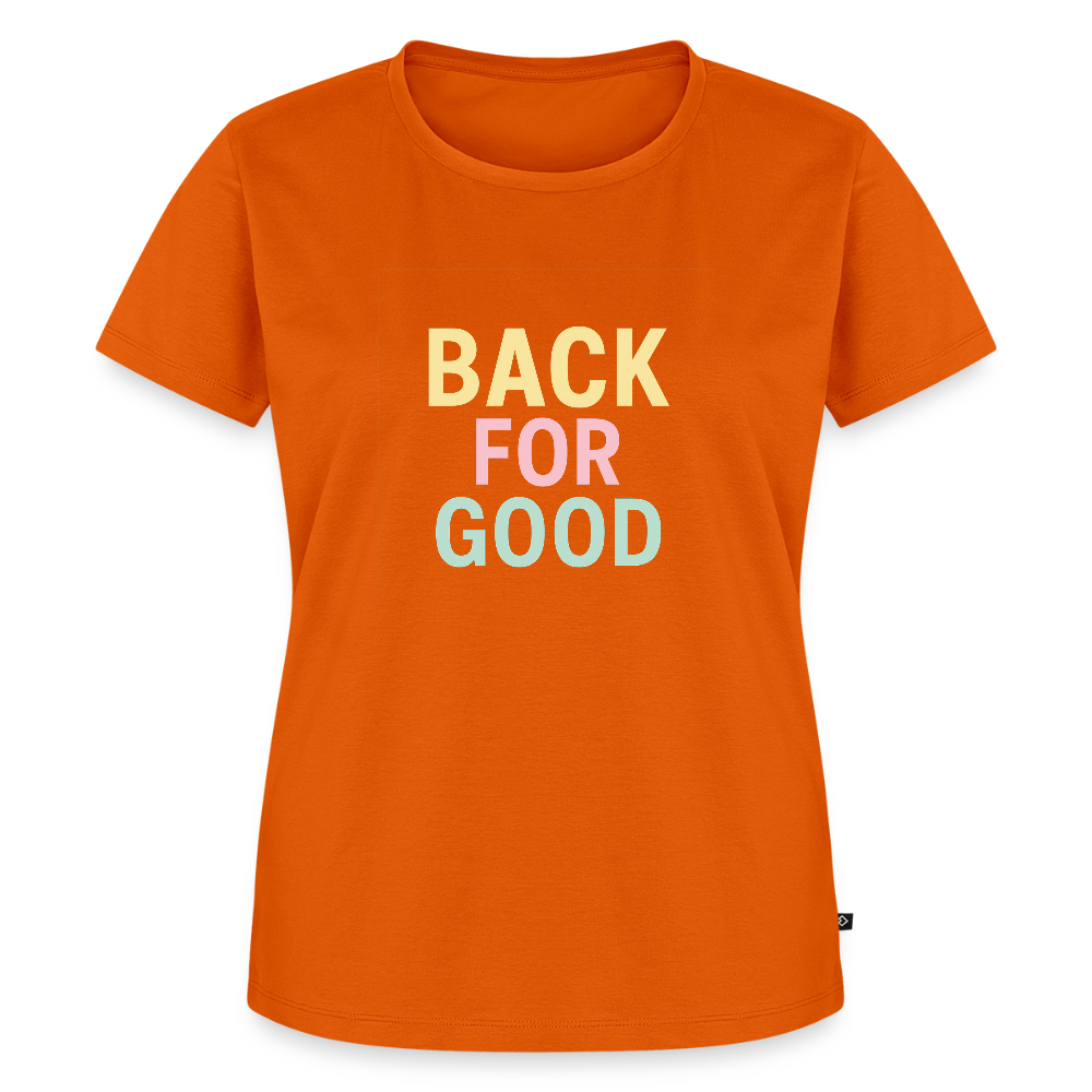 Frauen Premium T-Shirt "back for good" - Orange 