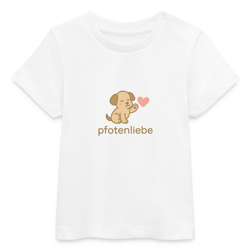 Baby Bio-T-Shirt "Hund" - Weiß