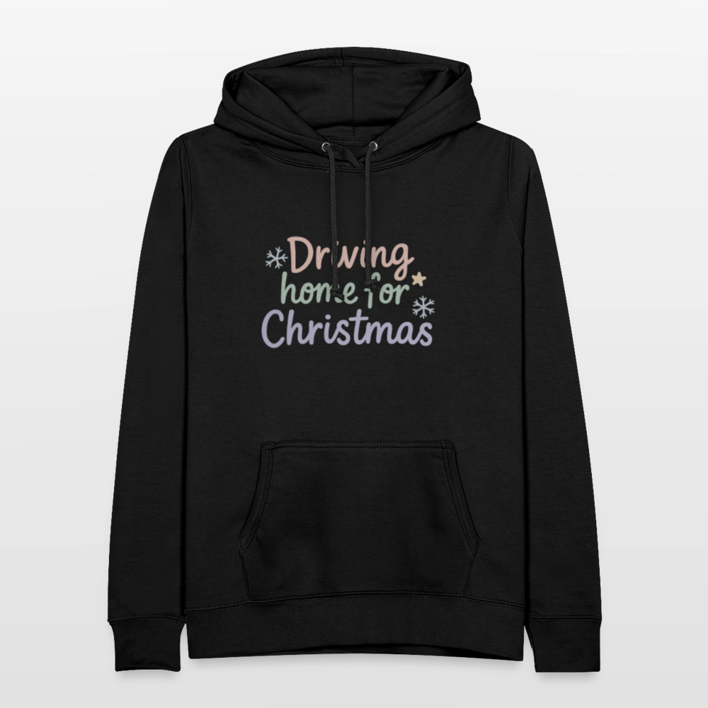 Frauen Hoodie "Driving home for Christmas" - Schwarz