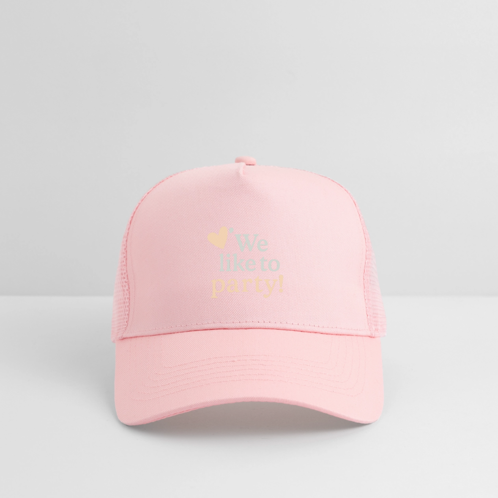 Cap "We like to party!" - Hellrosa