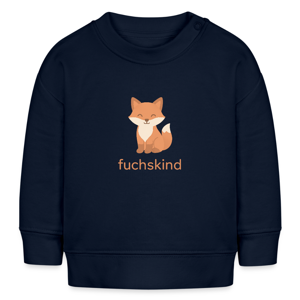Bio-Sweatshirt "Fuchs" - Navy