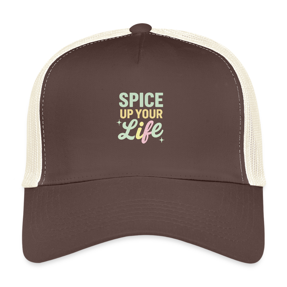 Cap "Spice up your life" - Braun/Beige