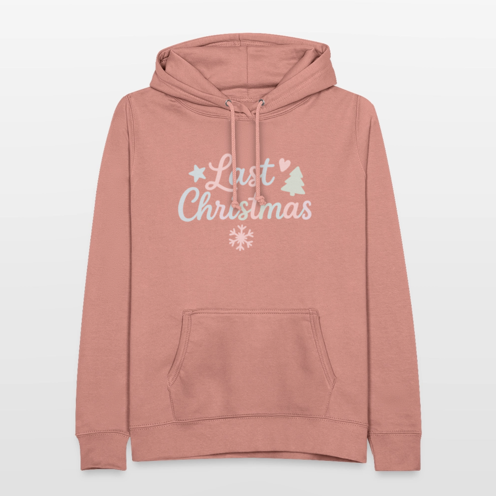 Frauen Hoodie "Last Christmas" - Altrosa