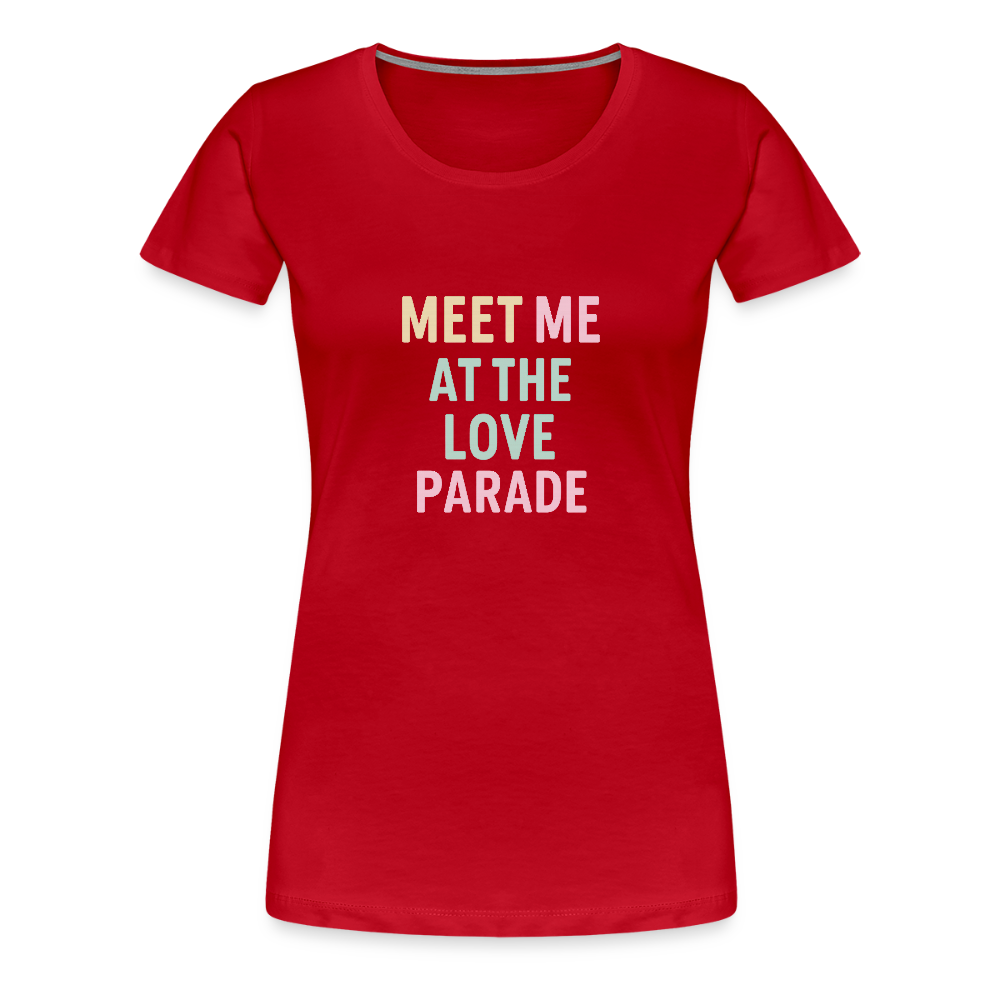 Frauen Premium T-Shirt "loveparade" - Rot