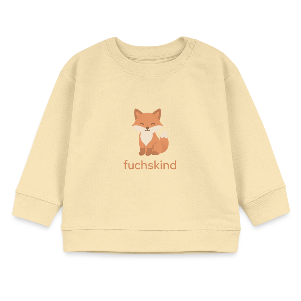 Bio-Sweatshirt "Fuchs" - Creme