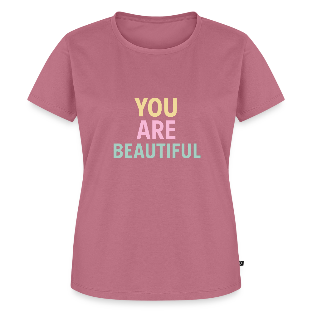 Frauen Premium T-Shirt "beautiful" - Mauve