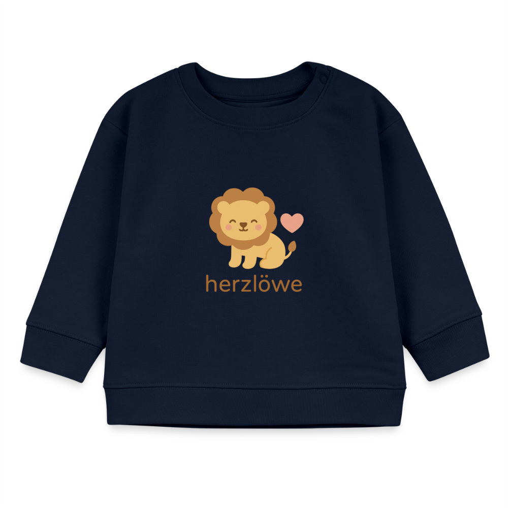 Bio-Sweatshirt "Löwe" - Navy