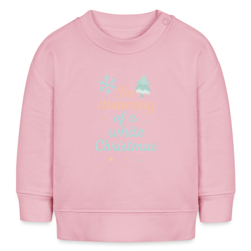 Kids Bio-Sweatshirt "White Christmas" - Hellrosa