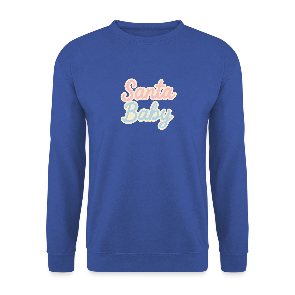 Unisex Pullover "Santa Baby" - Royalblau