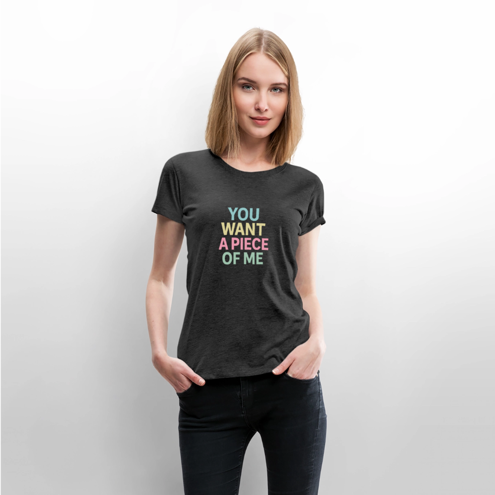 Frauen Premium T-Shirt "piece of me" - Anthrazit meliert