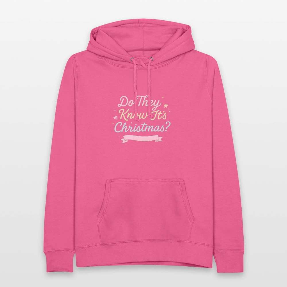 Frauen Hoodie "Do They Know It's Christmas?" - Pink
