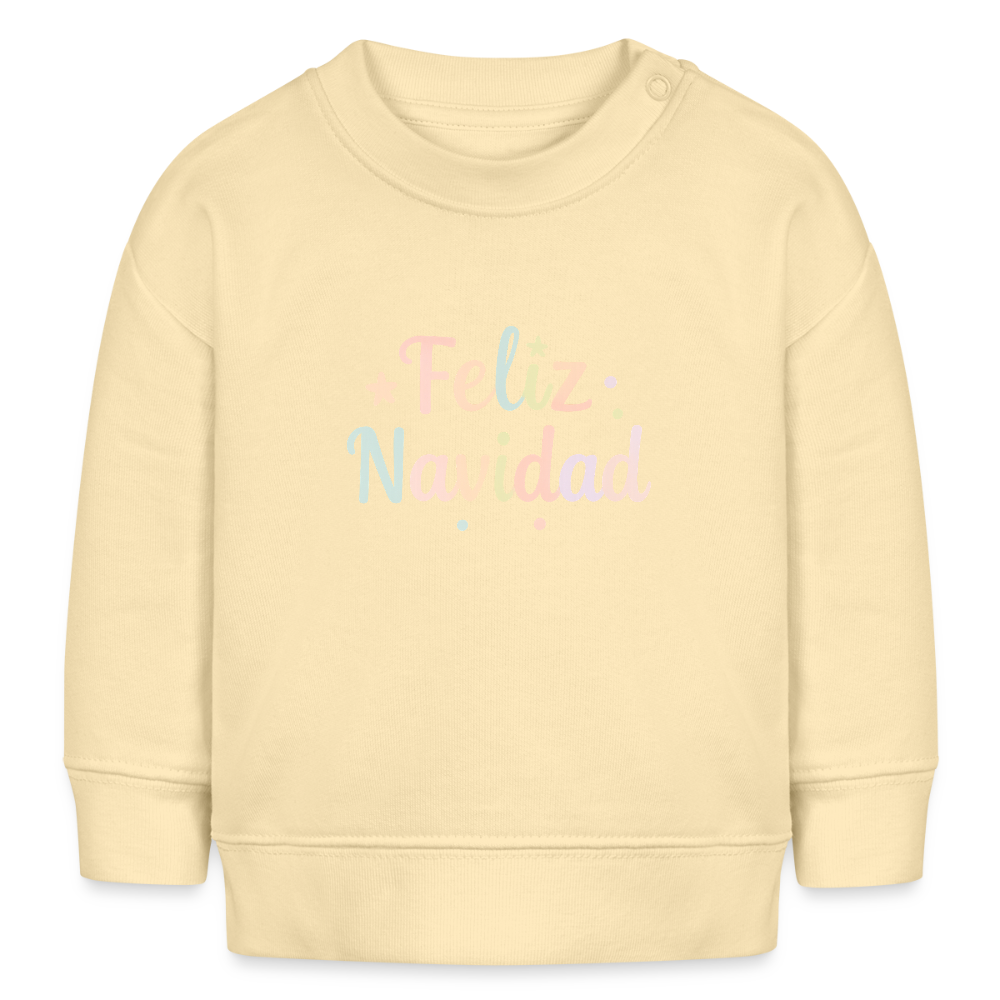 Bio-Sweatshirt "Feliz Navidad" - Creme