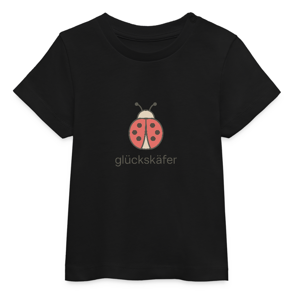 Baby Bio-T-Shirt "Käfer" - Schwarz