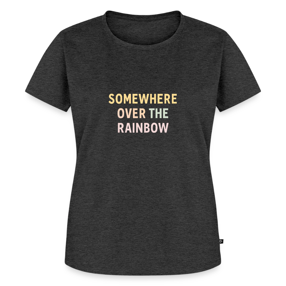 Frauen Premium T-Shirt "over the rainbow" - Anthrazit meliert