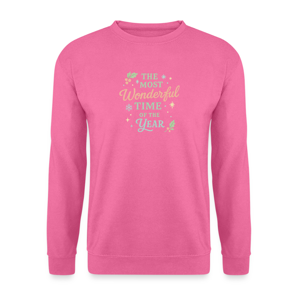 Unisex Pullover "The Most Wonderful Time" - Pink