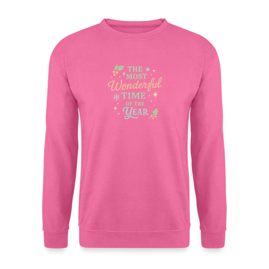 Unisex Pullover "The Most Wonderful Time" - Pink