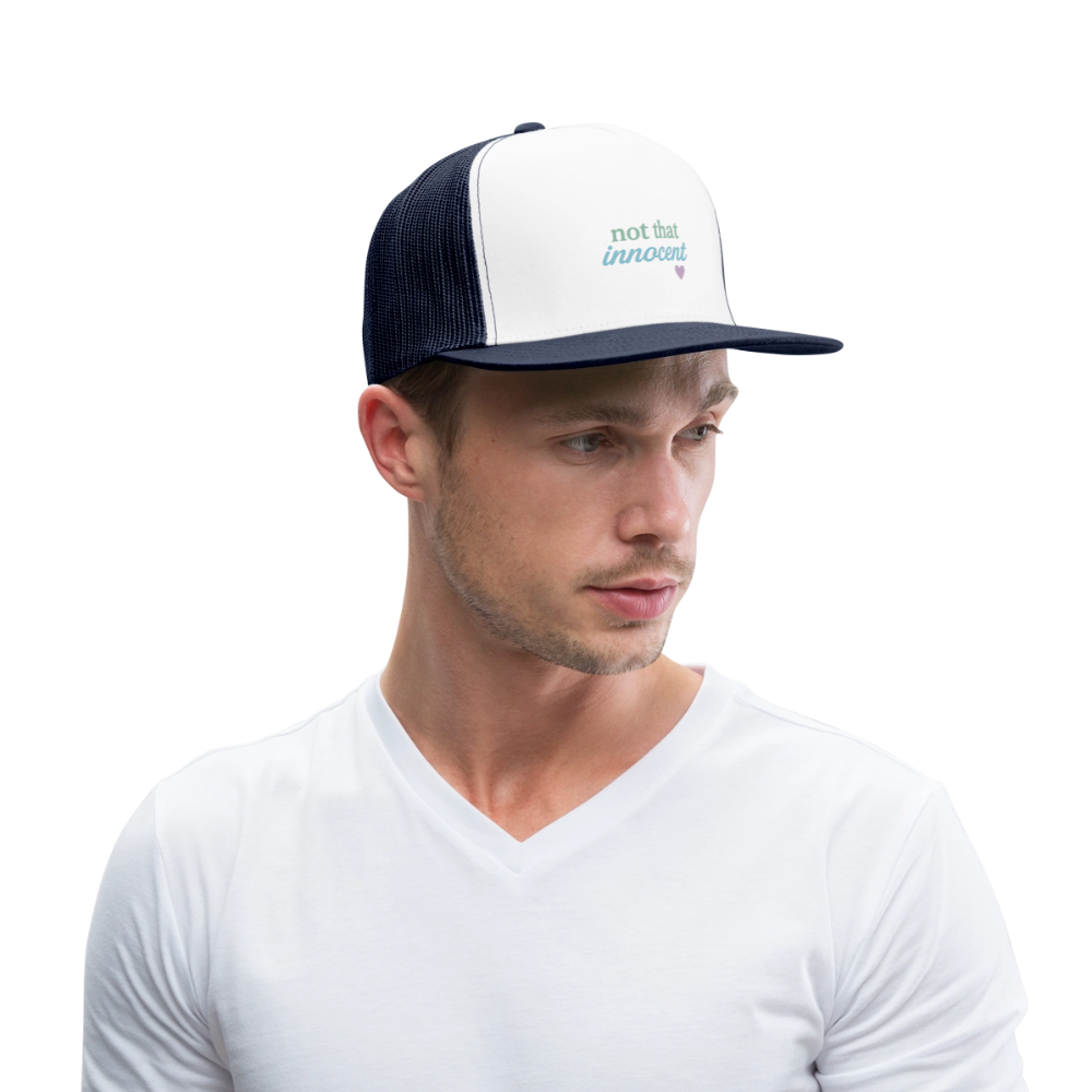Cap "not that innocent" - Weiß/Navy