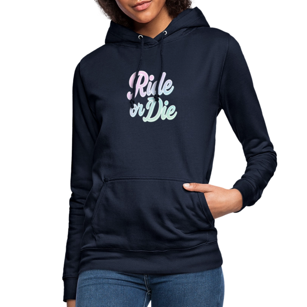 Frauen Hoodie "Ride or Die" - Navy