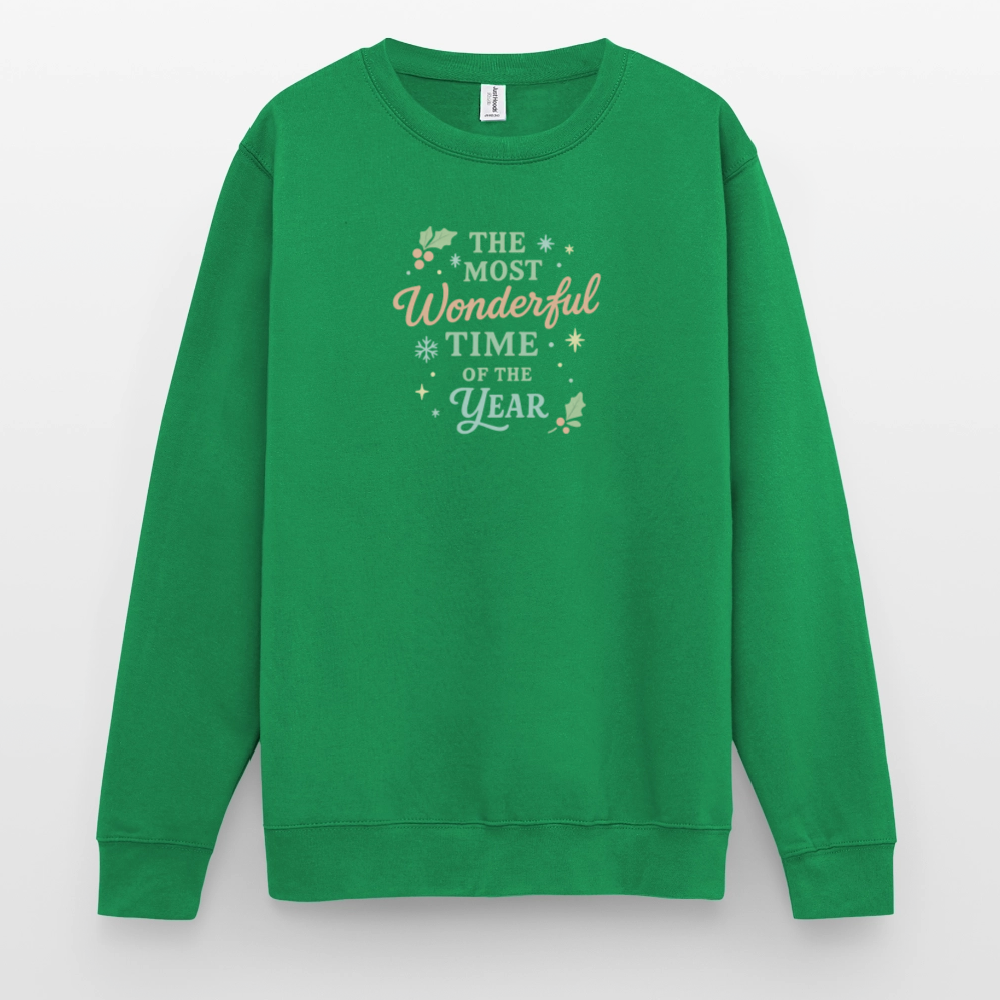 Unisex Pullover "The Most Wonderful Time" - Kelly Green