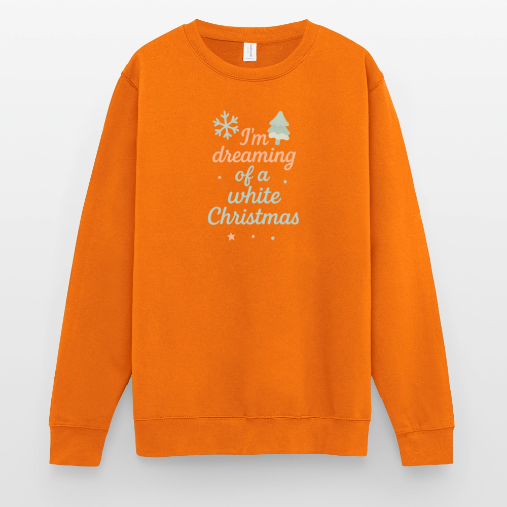Unisex Pullover "White Christmas" - Orange