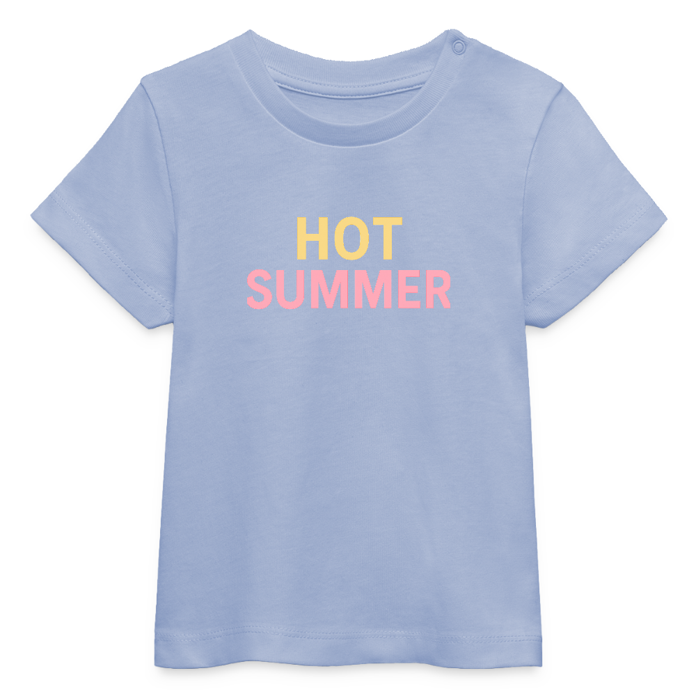 Baby Bio-T-Shirt "hot summer" - Sky